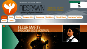 What Respawngathering.com website looked like in 2016 (7 years ago)