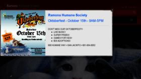 What Ramonahumanesociety.org website looked like in 2016 (7 years ago)