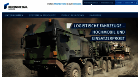 What Rheinmetall-detec.de website looked like in 2016 (7 years ago)