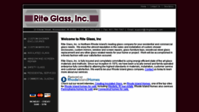 What Riteglassinc.com website looked like in 2016 (7 years ago)