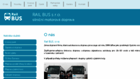 What Railbus.cz website looked like in 2016 (7 years ago)