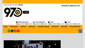 What Radio970am.com.py website looked like in 2016 (7 years ago)