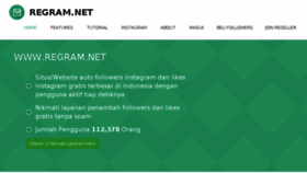 What Regram.net website looked like in 2016 (7 years ago)