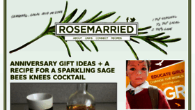 What Rosemarried.com website looked like in 2016 (7 years ago)