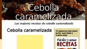 What Recetacebollacaramelizada.com website looked like in 2016 (7 years ago)