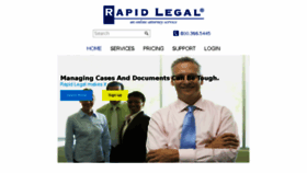 What Rapidlegal.com website looked like in 2016 (7 years ago)