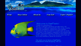 What Reeftastic.com website looked like in 2016 (7 years ago)