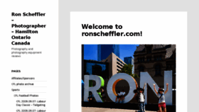 What Ronscheffler.com website looked like in 2016 (7 years ago)