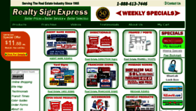 What Realtysignexpress.com website looked like in 2016 (7 years ago)