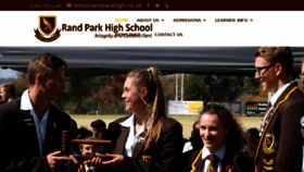 What Randparkhigh.co.za website looked like in 2016 (7 years ago)