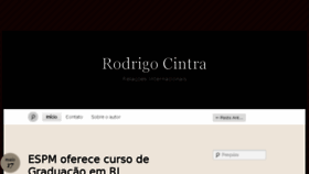 What Rodrigocintra.com.br website looked like in 2016 (7 years ago)