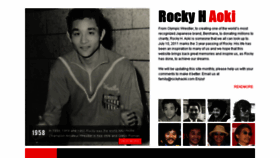 What Rockyhaoki.com website looked like in 2016 (7 years ago)