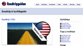 What Roadtripguiden.se website looked like in 2016 (7 years ago)