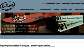 What Relieve.mx website looked like in 2016 (8 years ago)