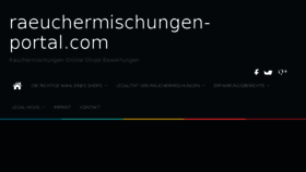 What Raeuchermischungen-portal.com website looked like in 2016 (7 years ago)