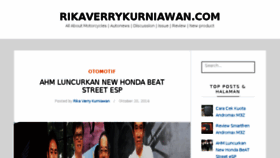 What Rikaverrykurniawan.com website looked like in 2016 (7 years ago)