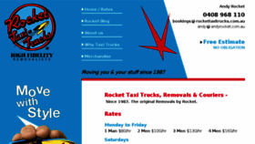 What Rocketremovals.com.au website looked like in 2016 (7 years ago)