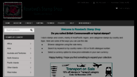What Rosebedsstampshop.com website looked like in 2016 (7 years ago)