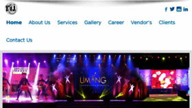 What Rajevents.in website looked like in 2016 (7 years ago)