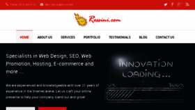 What Rossini.com website looked like in 2016 (7 years ago)