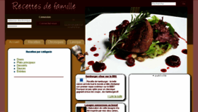 What Recettesdefamille.com website looked like in 2016 (7 years ago)