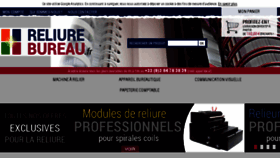 What Reliure-bureau.fr website looked like in 2016 (7 years ago)