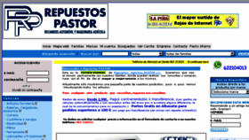 What Repuestospastor.com website looked like in 2016 (7 years ago)