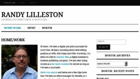 What Randylilleston.com website looked like in 2016 (7 years ago)