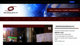 What Racjonalista.tv website looked like in 2016 (7 years ago)
