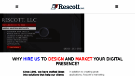 What Rescott.com website looked like in 2016 (7 years ago)