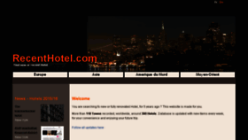 What Recenthotel.com website looked like in 2016 (7 years ago)