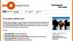 What Rwomarketing.com website looked like in 2016 (7 years ago)