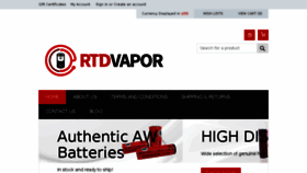What Rtdvapor.com website looked like in 2016 (7 years ago)