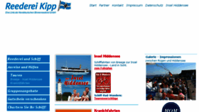 What Reederei-kipp.de website looked like in 2016 (7 years ago)
