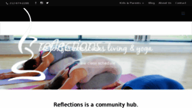 What Reflectionsyoga.com website looked like in 2016 (7 years ago)
