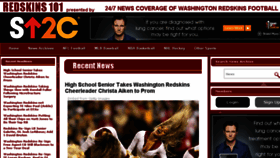 What Redskins101.com website looked like in 2016 (7 years ago)