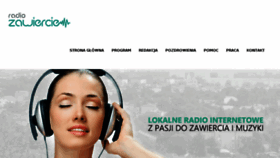 What Radiozawiercie.pl website looked like in 2016 (7 years ago)