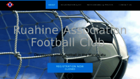 What Ruahineafc.co.nz website looked like in 2016 (7 years ago)