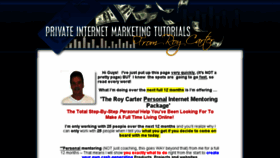 What Roy-carter-tutorials.com website looked like in 2016 (7 years ago)