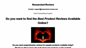 What Researched-reviews.com website looked like in 2016 (7 years ago)