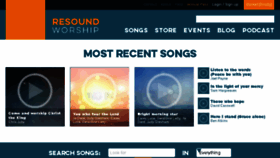 What Resoundworship.org website looked like in 2016 (7 years ago)
