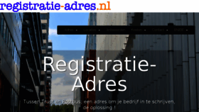 What Registratie-adres.nl website looked like in 2016 (7 years ago)