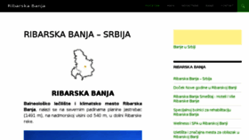 What Ribarskabanja.org website looked like in 2016 (7 years ago)