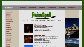 What Reise-spass.de website looked like in 2016 (7 years ago)