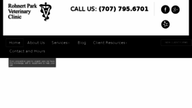 What Rohnertparkveterinaryclinic.com website looked like in 2016 (7 years ago)