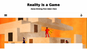 What Realityisagame.com website looked like in 2016 (7 years ago)