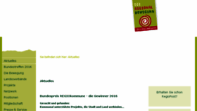 What Regionalbewegung.de website looked like in 2016 (7 years ago)