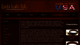 What Roydenleather.com website looked like in 2016 (7 years ago)