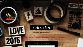 What Rukristin.com website looked like in 2016 (7 years ago)
