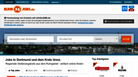 What Ruhr24jobs.de website looked like in 2016 (7 years ago)